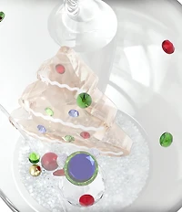 Swarovski Crystal Holiday Cheers Collection Tree and Snowman Ball Ornament