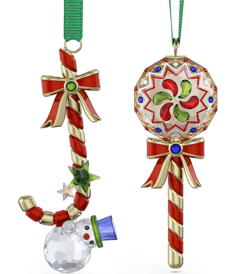 Swarovski Crystal Holiday Cheers Dulcis Candy Cane Ornament