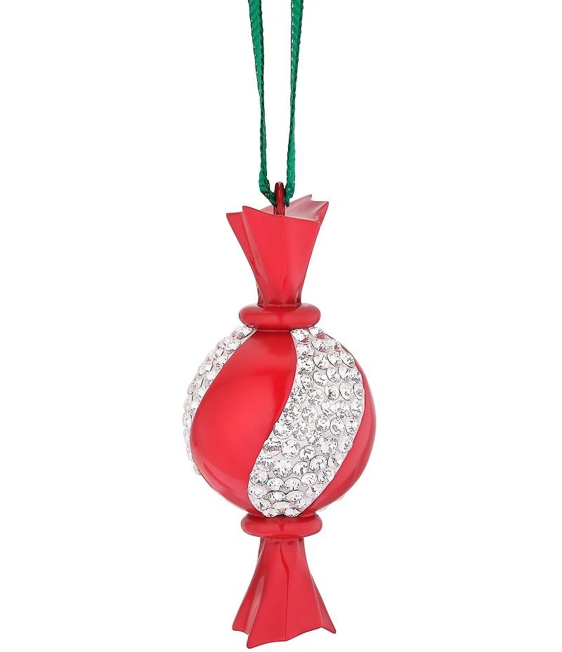 Swarovski Crystal Holiday Cheers Dulcis Round Candy Ornament