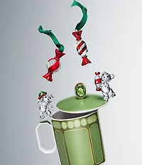 Swarovski Crystal Holiday Cheers Dulcis Round Candy Ornament