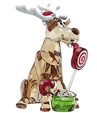 Swarovski Crystal Holiday Cheers Dulcis Reindeer Figurine
