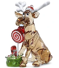 Swarovski Crystal Holiday Cheers Dulcis Reindeer Figurine