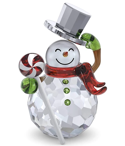 Swarovski Crystal Holiday Cheers Dulcis Snowman Figurine