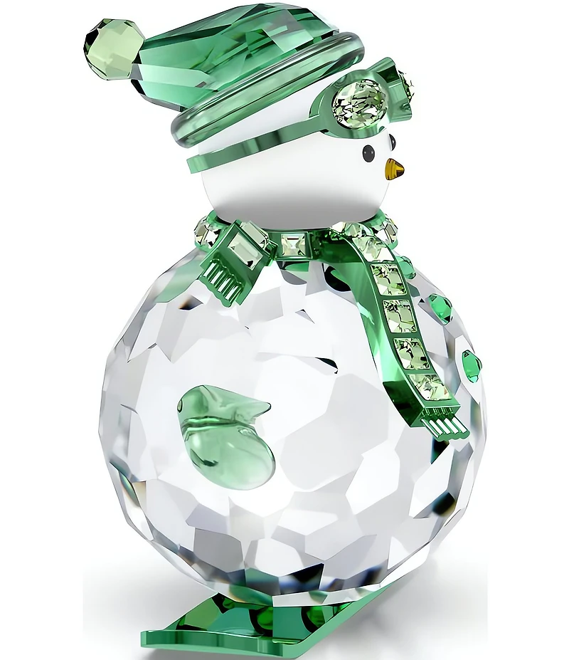Swarovski Crystal Holiday Cheers Dulcis Snowman Figurine