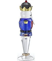 Swarovski Crystal Holiday Cheers Nutcracker Figurine, Blue