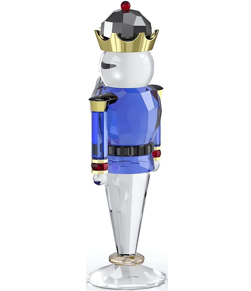 Swarovski Crystal Holiday Cheers Nutcracker Figurine, Blue