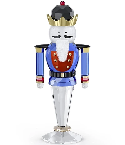 Swarovski Crystal Holiday Cheers Nutcracker Figurine, Blue