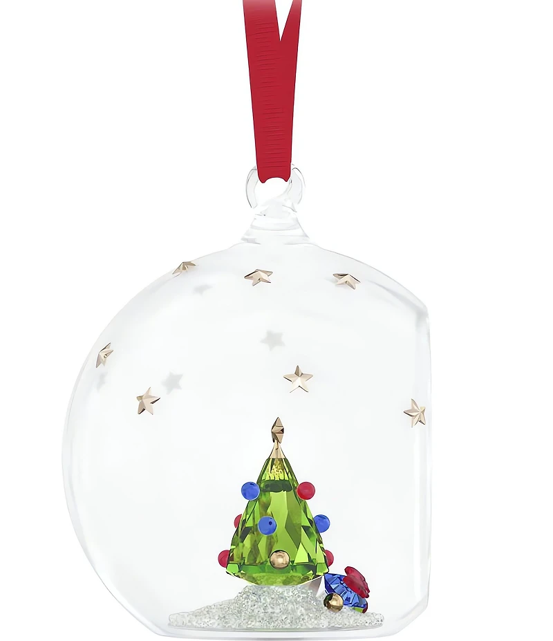 Swarovski Crystal Holiday Cheers Tree and Gifts Ball Ornament