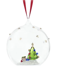 Swarovski Crystal Holiday Cheers Tree and Gifts Ball Ornament
