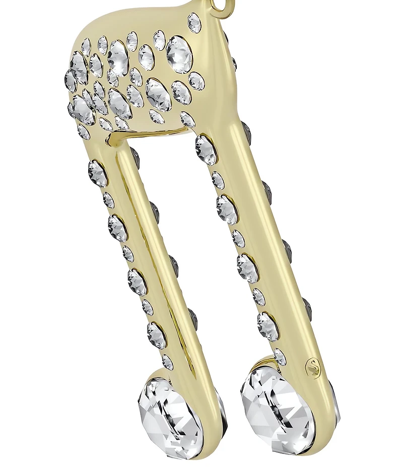 Swarovski Crystal Holiday Magic Collection Double Music Note Ornament