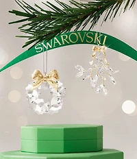 Swarovski Crystal Holiday Magic Collection Mistletoe Ornament