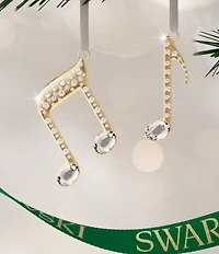 Swarovski Crystal Holiday Magic Collection Music Note Ornament