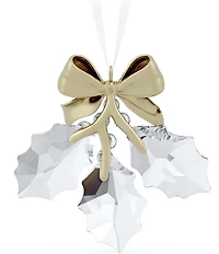 Swarovski Crystal Holiday Magic Holly Leaves Ornament