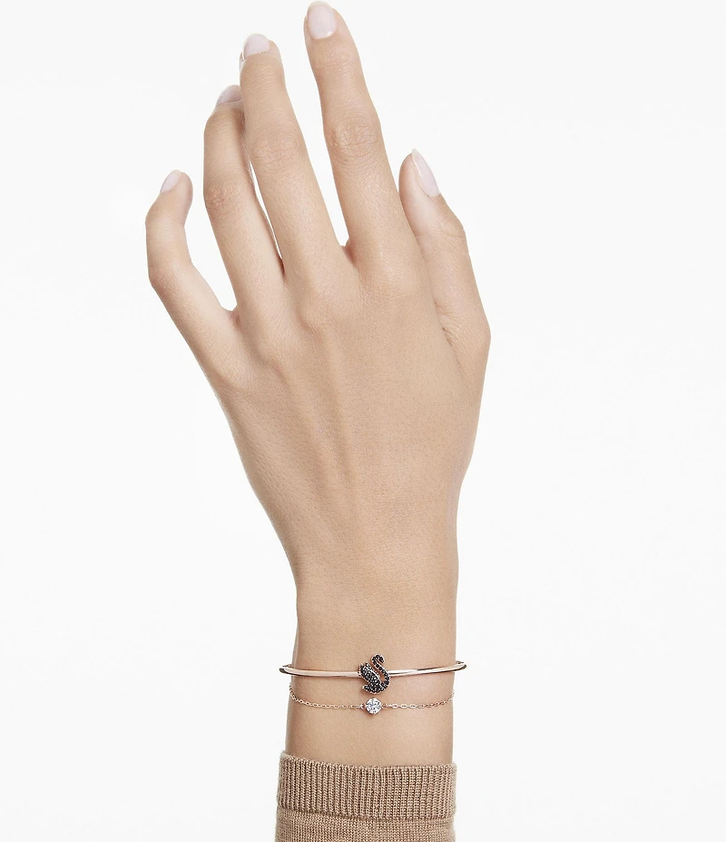 Swarovski Crystal Iconic Swan Bangle Bracelet