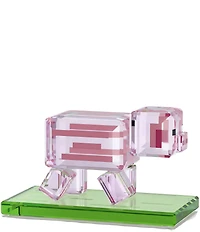 Swarovski Crystal Minecraft Pig Figurine
