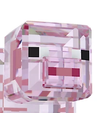 Swarovski Crystal Minecraft Pig Figurine