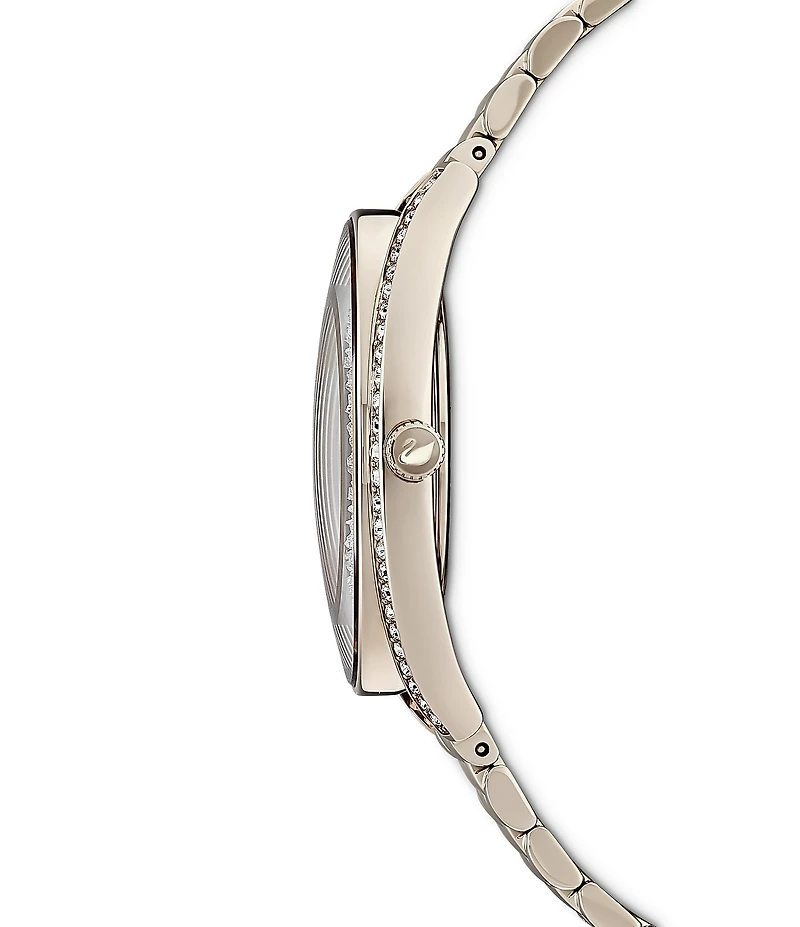 Swarovski Crystalline Aura Champagne Gold Bracelet Watch