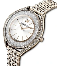 Swarovski Crystalline Aura Champagne Gold Bracelet Watch
