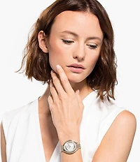 Swarovski Crystalline Aura Champagne Gold Bracelet Watch
