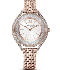 Swarovski Crystalline Aura Rose Gold Bracelet Watch