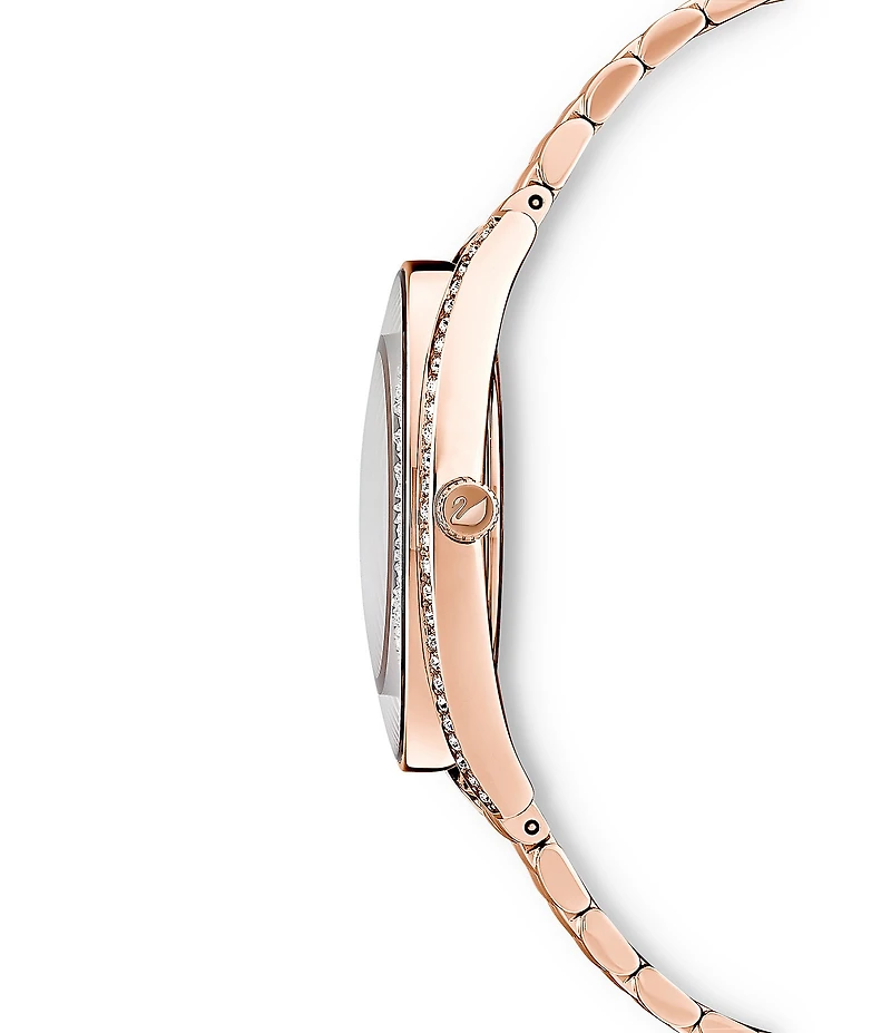 Swarovski Crystalline Aura Rose Gold Bracelet Watch