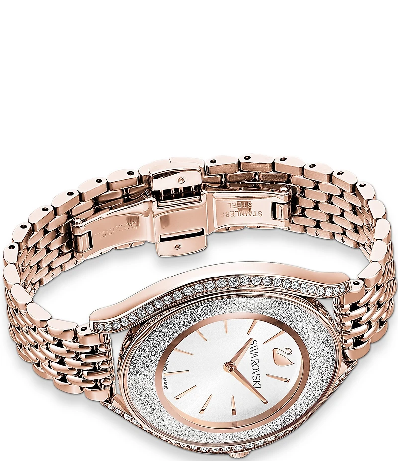 Swarovski Crystalline Aura Rose Gold Bracelet Watch