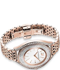 Swarovski Crystalline Aura Rose Gold Bracelet Watch