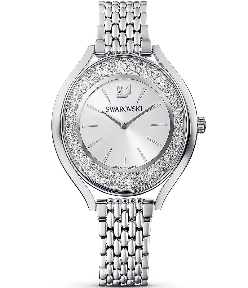 Swarovski Crystalline Aura Silver Tone Bracelet Watch