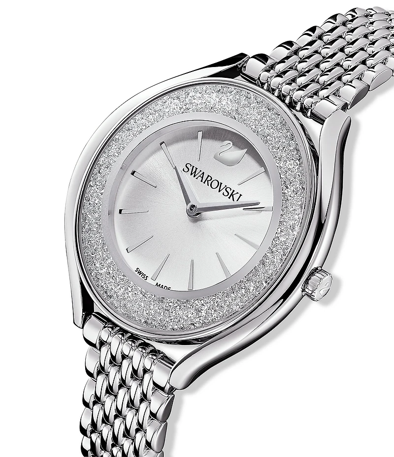 Swarovski Crystalline Aura Silver Tone Bracelet Watch