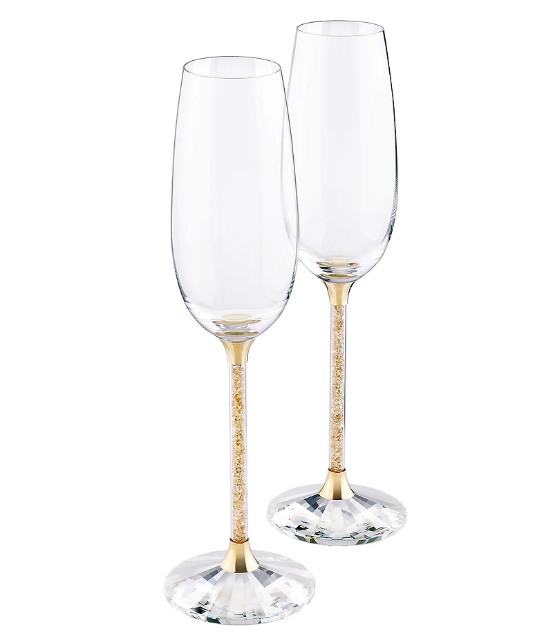 Swarovski Crystalline Toasting Flutes Set of 2