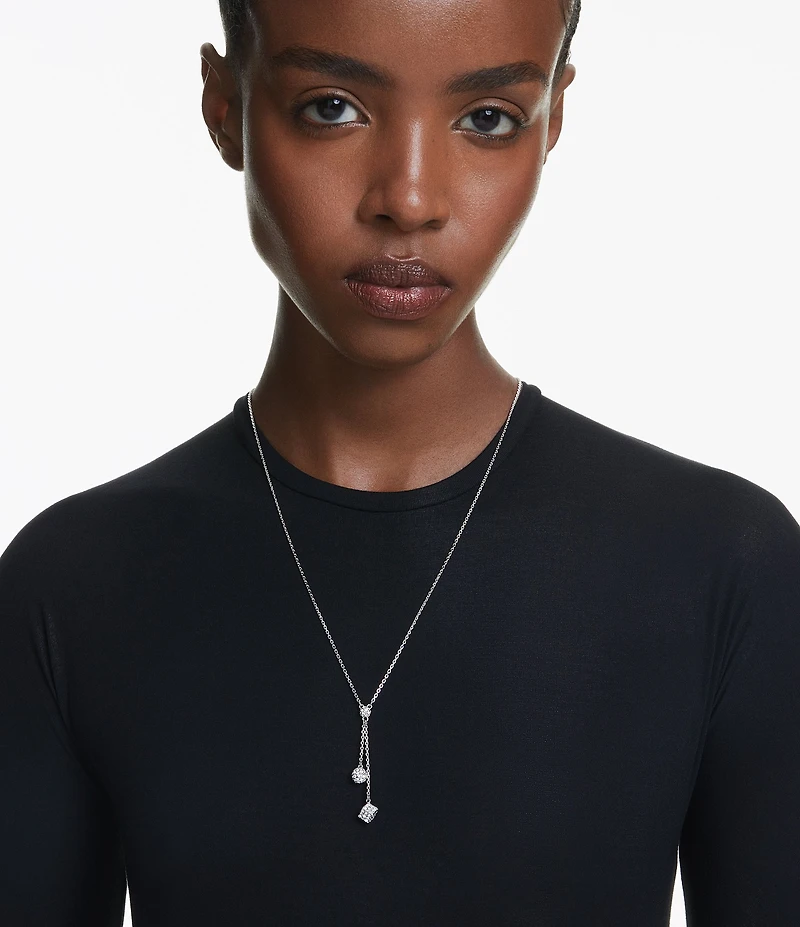 Swarovski Curiosa Collection Sphere & Cube Y Necklace