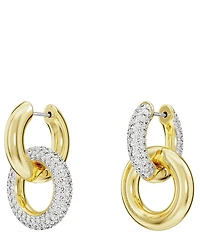 Swarovski Dextera Interlocking Crystal Hoop Orbital Earrings
