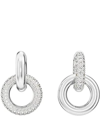 Swarovski Dextera Interlocking Crystal Hoop Orbital Earrings