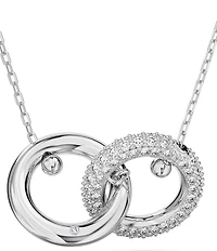 Swarovski Crystal Dextera Interlocking Loop Short Pendant Necklace