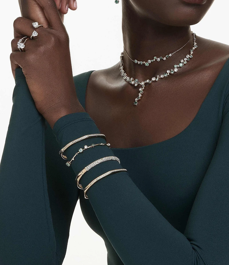 Swarovski Dextera Octagonal Bangle Bracelet