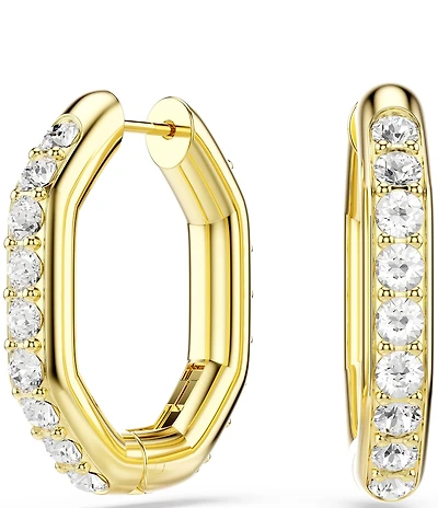 Swarovski Dextera Octagonal Hoop Earrings