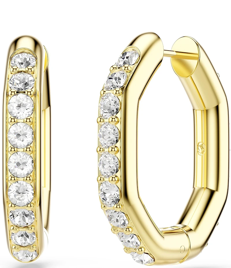 Swarovski Dextera Octagonal Hoop Earrings
