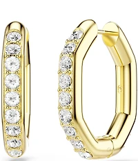 Swarovski Dextera Octagonal Hoop Earrings