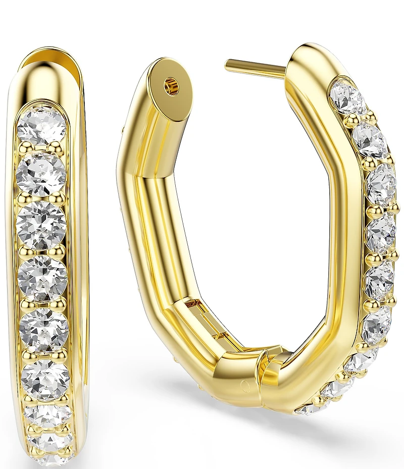 Swarovski Dextera Octagonal Hoop Earrings