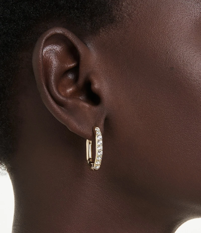Swarovski Dextera Octagonal Hoop Earrings