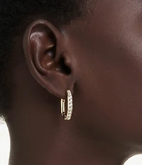 Swarovski Dextera Octagonal Hoop Earrings