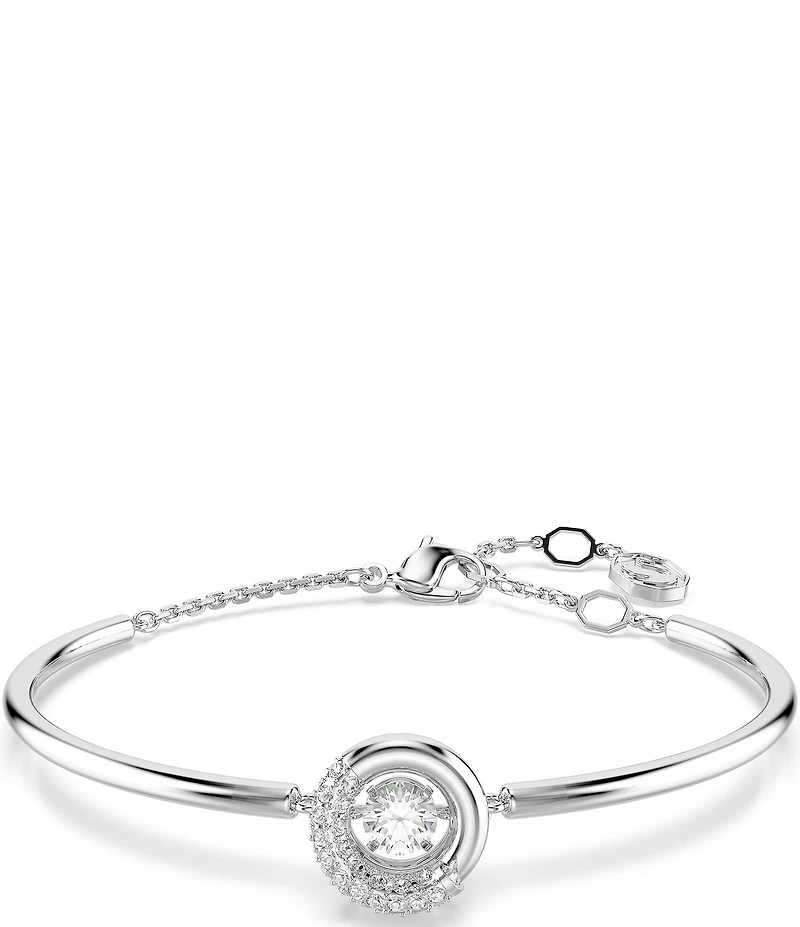 Swarovski Dextera Round Cut Adjustable Bangle Bracelet