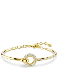Swarovski Dextera Round Cut Pave Bangle Bracelet