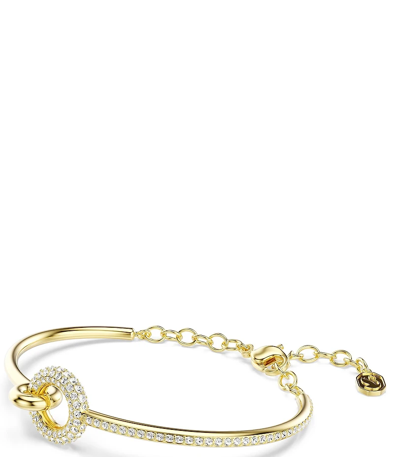 Swarovski Dextera Round Cut Pave Bangle Bracelet