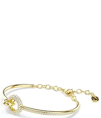 Swarovski Dextera Round Cut Pave Bangle Bracelet