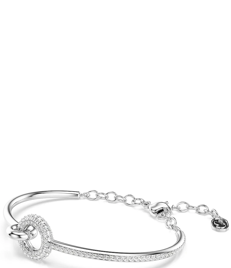 Swarovski Dextera Round Cut Pave Bangle Bracelet