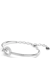 Swarovski Dextera Round Cut Pave Bangle Bracelet