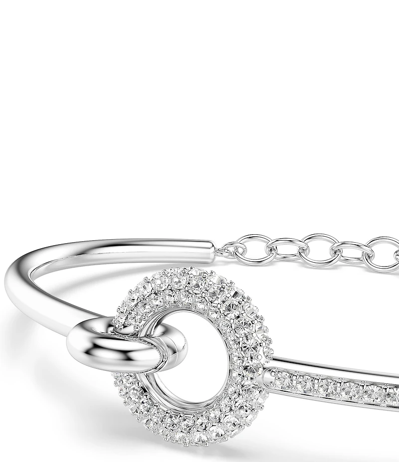 Swarovski Dextera Round Cut Pave Bangle Bracelet