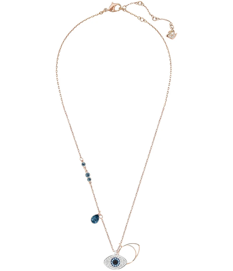 Swarovski Duo Evil Eye Pendant Necklace