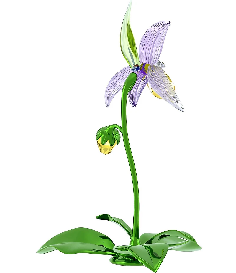 Swarovski Florere Collection Lady Slipper Orchid Figurine